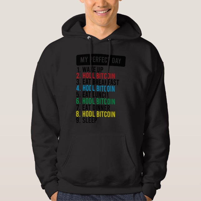 Bitcoin HODL Meme BTC   Idea for a Bitcoiner Hoodie (Vorderseite)