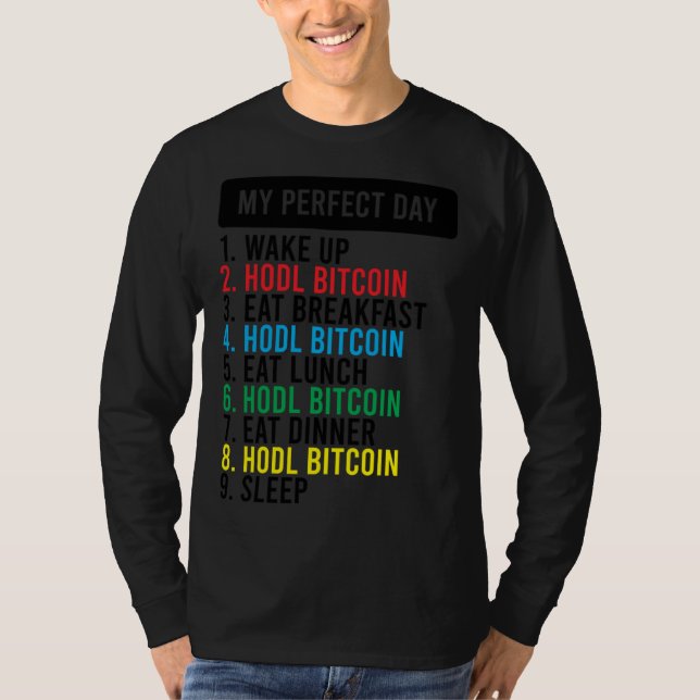 Bitcoin HODL Meme BTC   Idea for a Bitcoiner T-Shirt (Vorderseite)