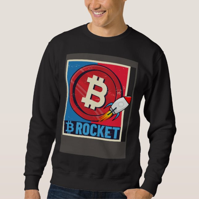 Bitcoin Hodler Bitcoin Raketenkurs Explosion Sweatshirt (Vorderseite)