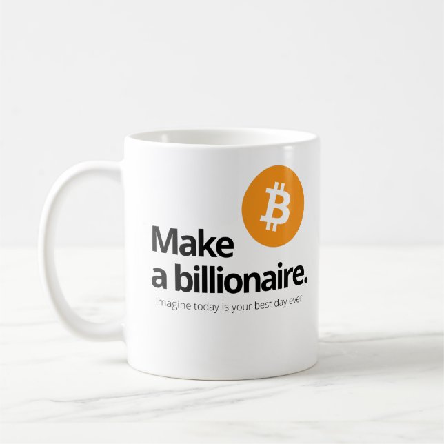 Bitcoin Imagine Best Day Kaffeetasse (Links)
