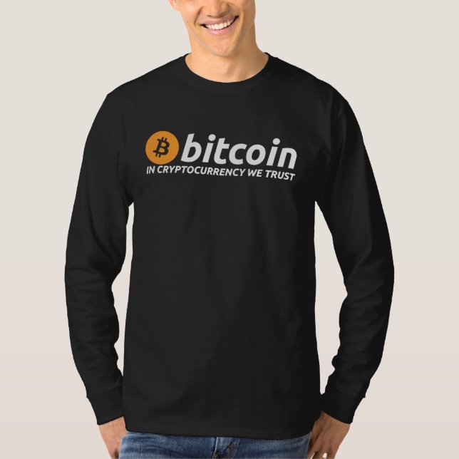 BITCOIN In Cryptocurrency We Trust Crypto Digital  T-Shirt (Vorderseite)