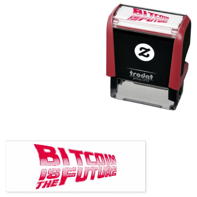 Bitcoin is the Future - Stamp / Stempel (Beispiel)
