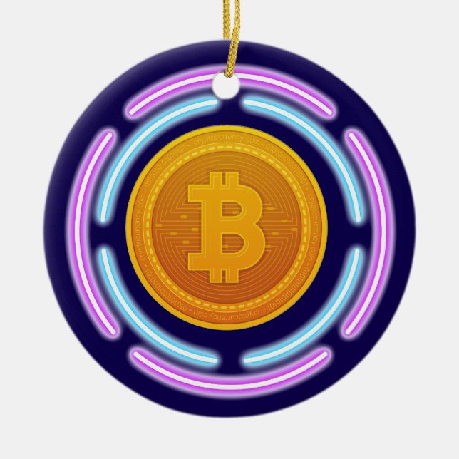 BITCOIN KERAMIK ORNAMENT (Vorne)