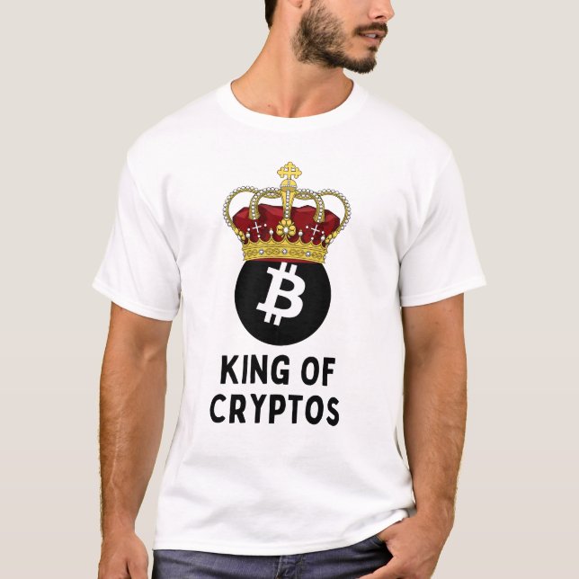 Bitcoin King of Cryptos T-Shirt (Vorderseite)
