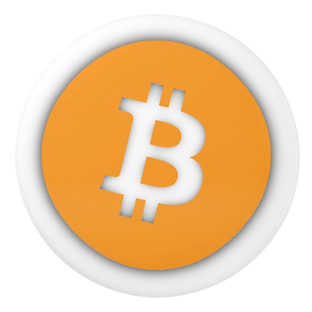 Bitcoin Knob Keramikknauf (Vorderseite)
