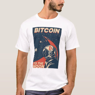 BITCOIN-Krypto-Astronaut zum Mond T-Shirt