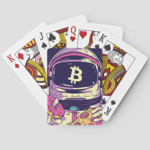 BITCOIN-Krypto-Astronautin Spielkarten