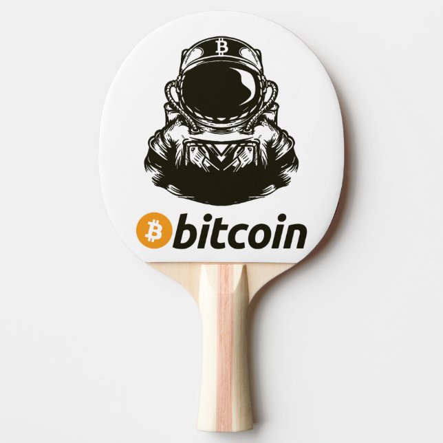 BITCOIN-Krypto-Astronautin Tischtennis Schläger (Vorderseite)