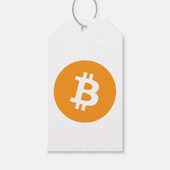 Bitcoin-Kryptowährung-Logo Geschenkanhänger (Vorderseite)