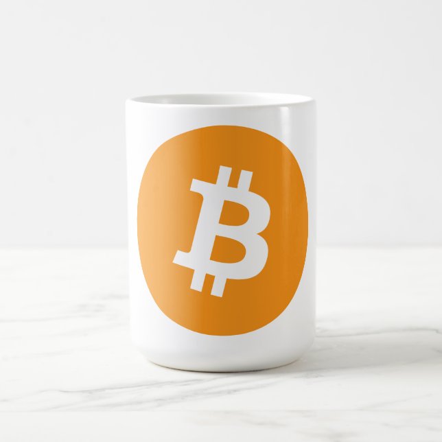 Bitcoin-Kryptowährung-Logo Kaffeetasse (Mittel)