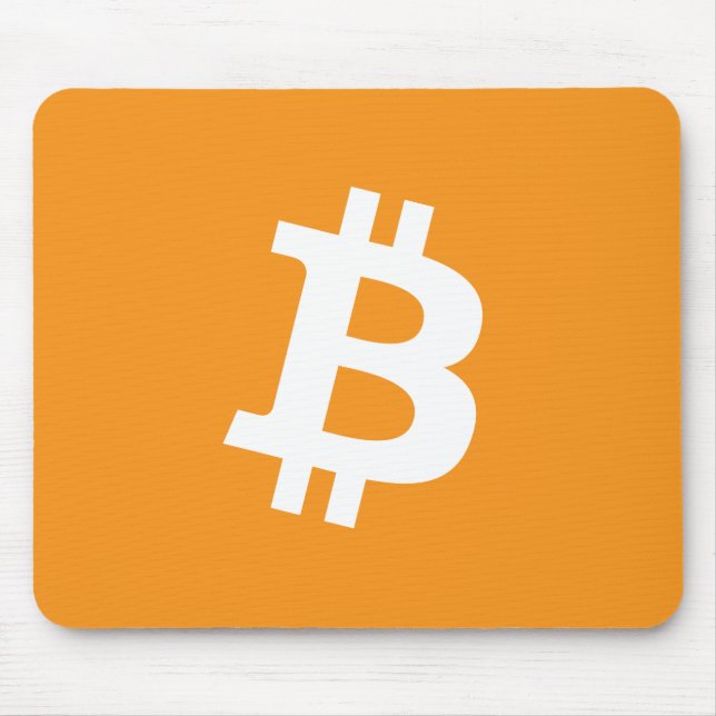 Bitcoin-Kryptowährung-Logo Mousepad (Vorne)