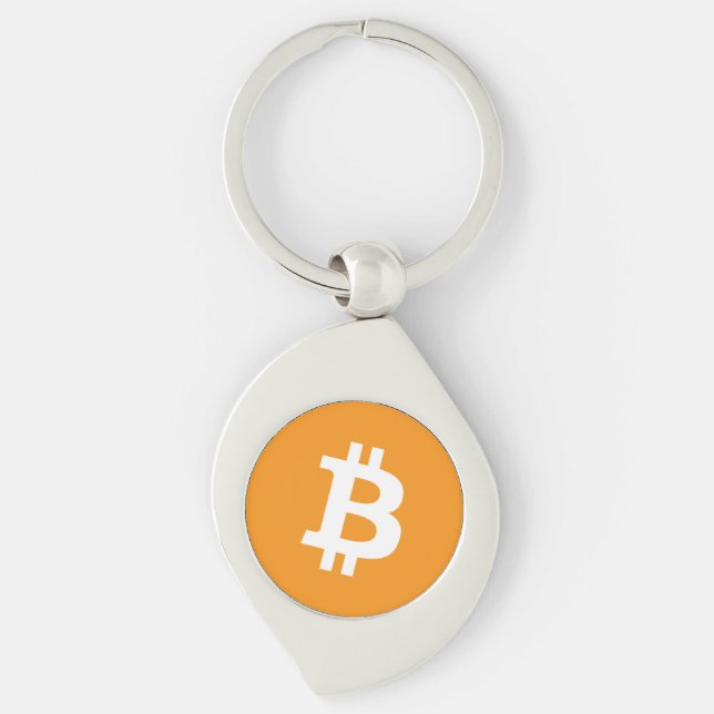 Bitcoin-Kryptowährung-Logo Schlüsselanhänger (Vorderseite)