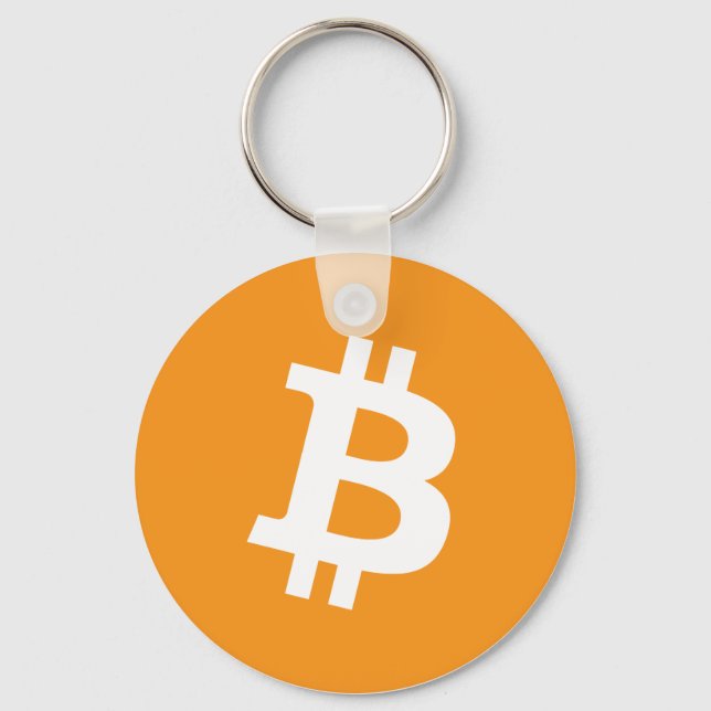 Bitcoin-Kryptowährung-Logo Schlüsselanhänger (Vorderseite)