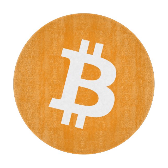 Bitcoin-Kryptowährung-Logo Schneidebrett (Vorderseite)