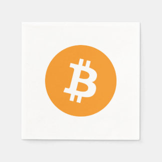 Bitcoin-Kryptowährung-Logo Serviette