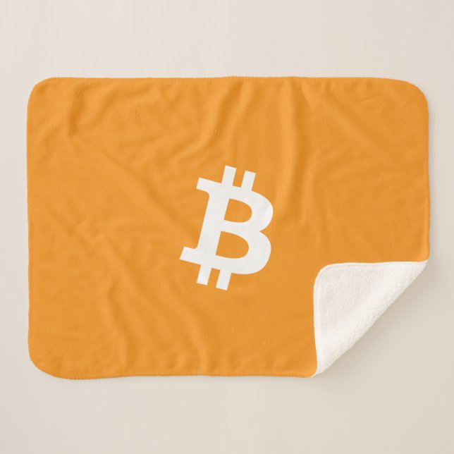 Bitcoin-Kryptowährung-Logo Sherpadecke (Vorderseite (Horizontal))