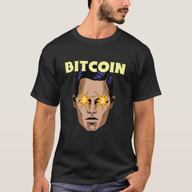 Bitcoin Laser Augen (BTC Statement & Grafik) T-Shirt (Vorderseite)