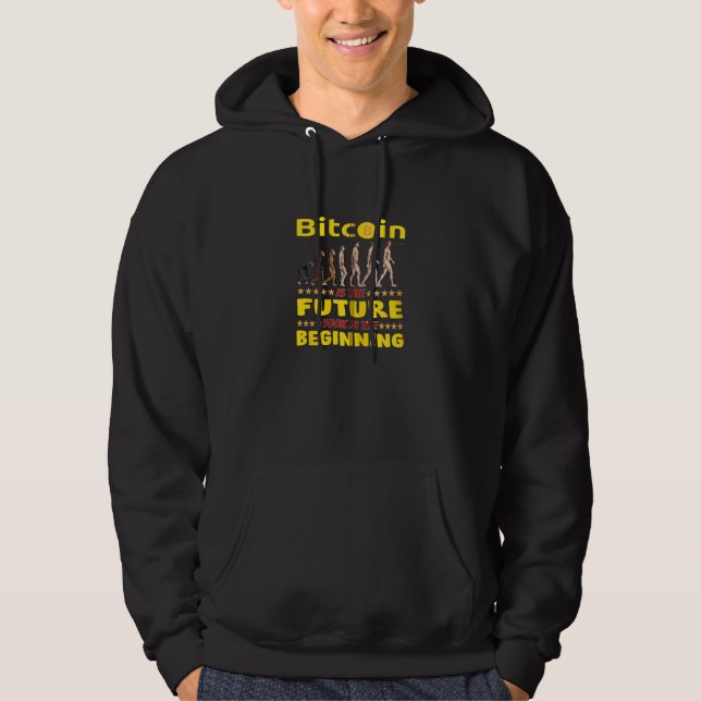 Bitcoin Laser Augen Evolution The Future 100k The  Hoodie (Vorderseite)