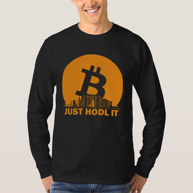 Bitcoin Lisbon Skyline  Lisbon Bitcoin Maximalist T-Shirt (Vorderseite)