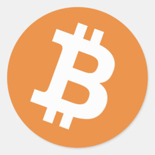 Bitcoin-Logo-Aufkleber Runder Aufkleber