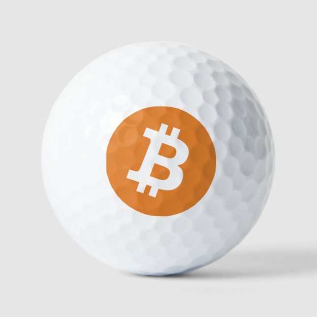 Bitcoin Logo Golf Bälle (Vorderseite)