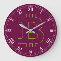 Bitcoin-Logo-Grafik-Geschäft, Bürowand