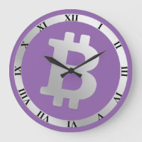 Bitcoin-Logo-Grafik-Geschäft, Bürowand