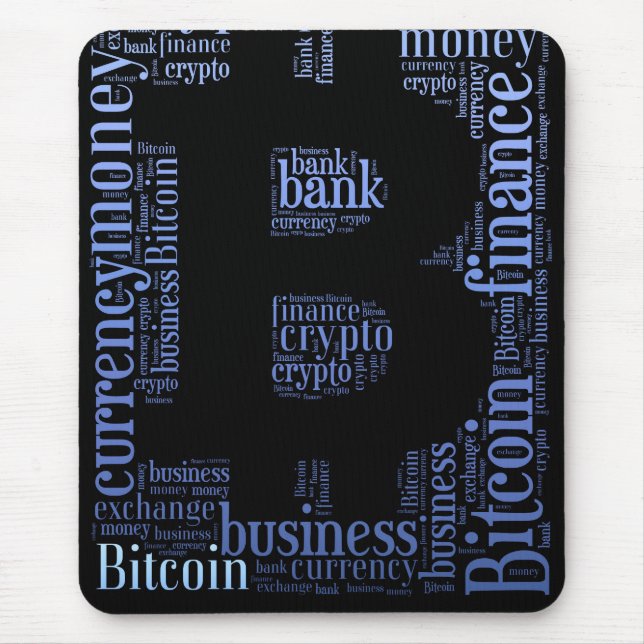 Bitcoin-Logo-Grafik Mousepad (Vorne)