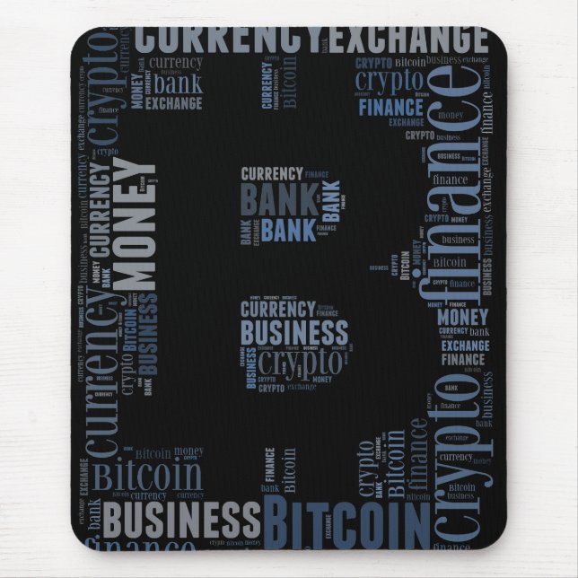 Bitcoin-Logo-Grafik Mousepad (Vorne)