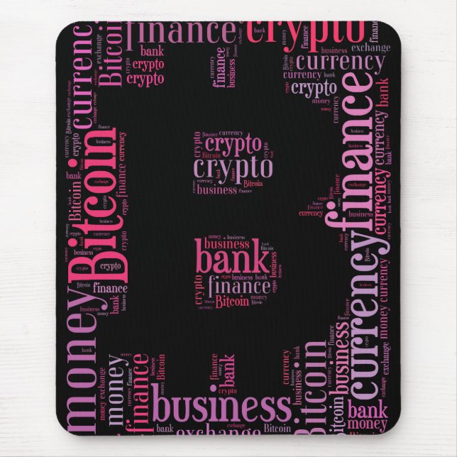 Bitcoin-Logo-Grafik Mousepad (Vorne)