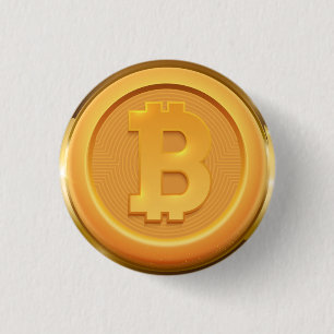 Bitcoin Logo HODL BTC Krypto Kryptowährung Keycha Button