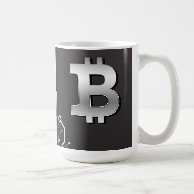 Bitcoin-Logo Kaffeetasse (Rechts)