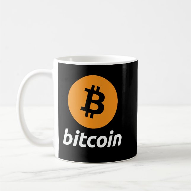 Bitcoin-Logo Kryptowährung BTC Hoodie Kaffeetasse (Links)