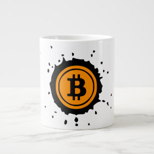 Bitcoin-Logo Kryptowährung Jumbo-Tasse