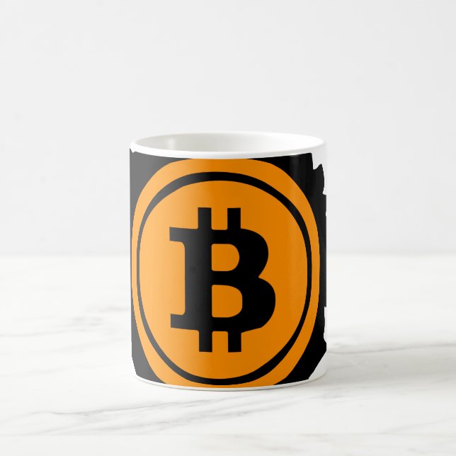 Bitcoin-Logo Kryptowährung Kaffeetasse (Mittel)