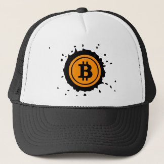 Bitcoin-Logo Kryptowährung Truckerkappe