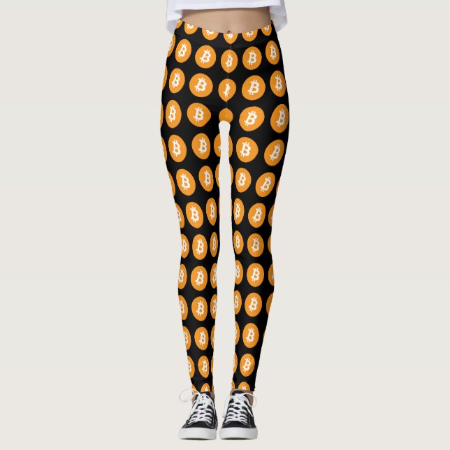 Bitcoin-Logo Leggings (Vorderseite)