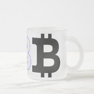 Bitcoin-Logo Mattglastasse