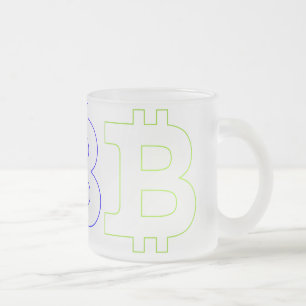 Bitcoin-Logo Mattglastasse
