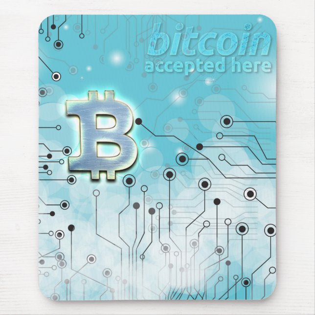 Bitcoin-Logo Mousepad (Vorne)