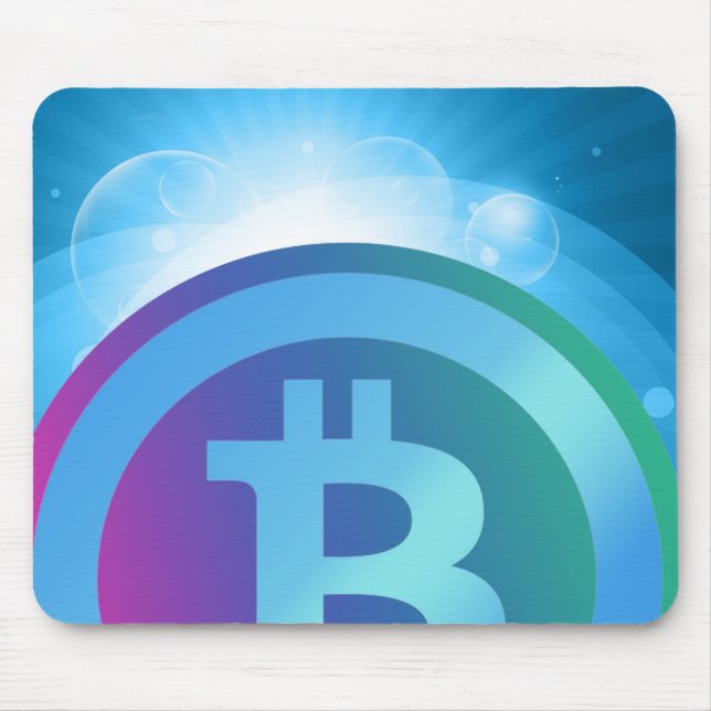 Bitcoin-Logo Mousepad (Vorne)