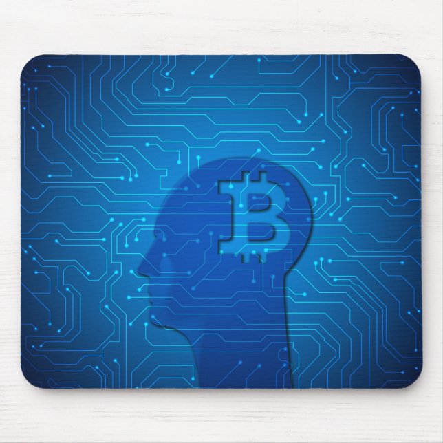 Bitcoin-Logo Mousepad (Vorne)