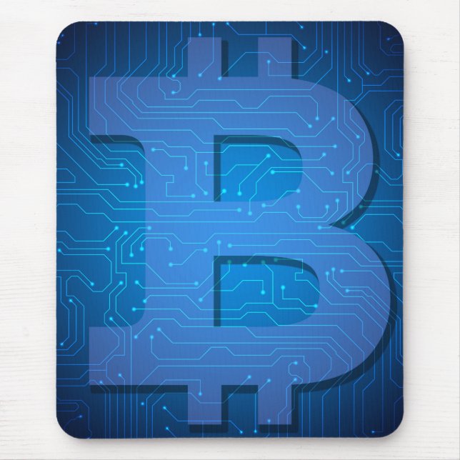 Bitcoin-Logo Mousepad (Vorne)