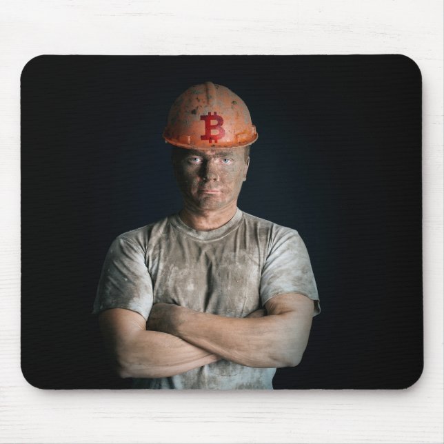 Bitcoin-Logo Mousepad (Vorne)