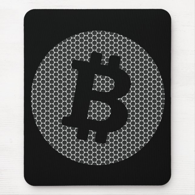 Bitcoin-Logo Mousepad (Vorne)