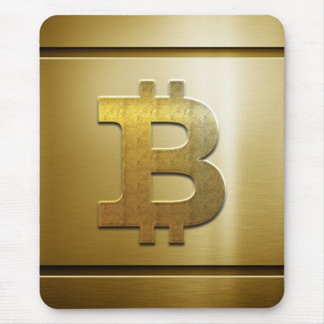 Bitcoin-Logo Mousepad (Vorne)
