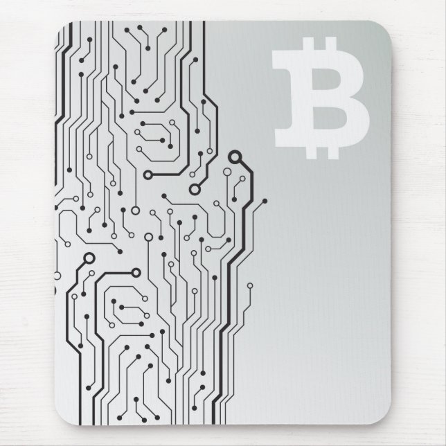 Bitcoin-Logo Mousepad (Vorne)