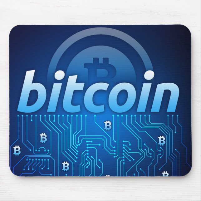 Bitcoin-Logo Mousepad (Vorne)