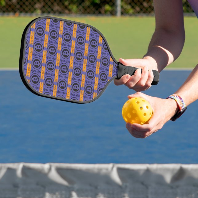 Bitcoin Logo-Muster Pickleball Schläger (InSitu)