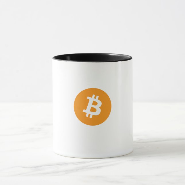 Bitcoin-Logo nur Tasse (Zentrum)